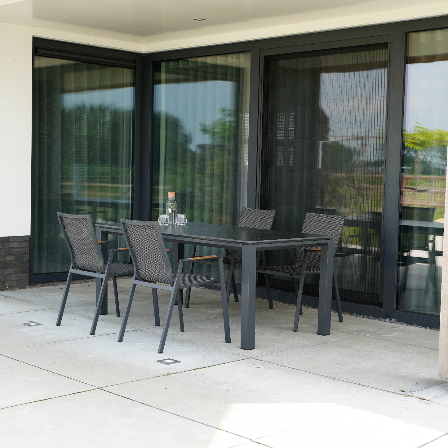 Tuintafel Monaco Negro | 180x90x74 cm | Zwart