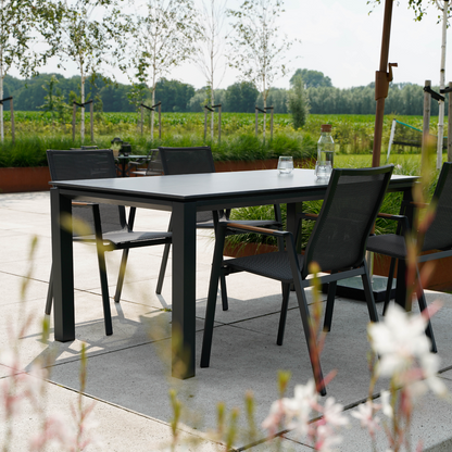 Tuintafel Monaco Negro | 180x90x74 cm | Zwart