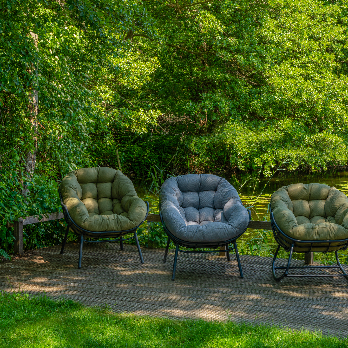 Loungestoel Cozy | Groen