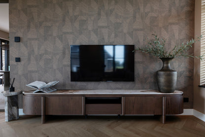 TV-meubel Langford bruin eiken fineer