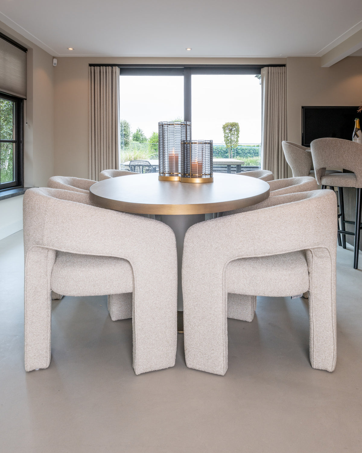 Eettafel Tivoli wit keramiek