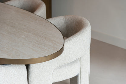 Eettafel Tivoli wit keramiek