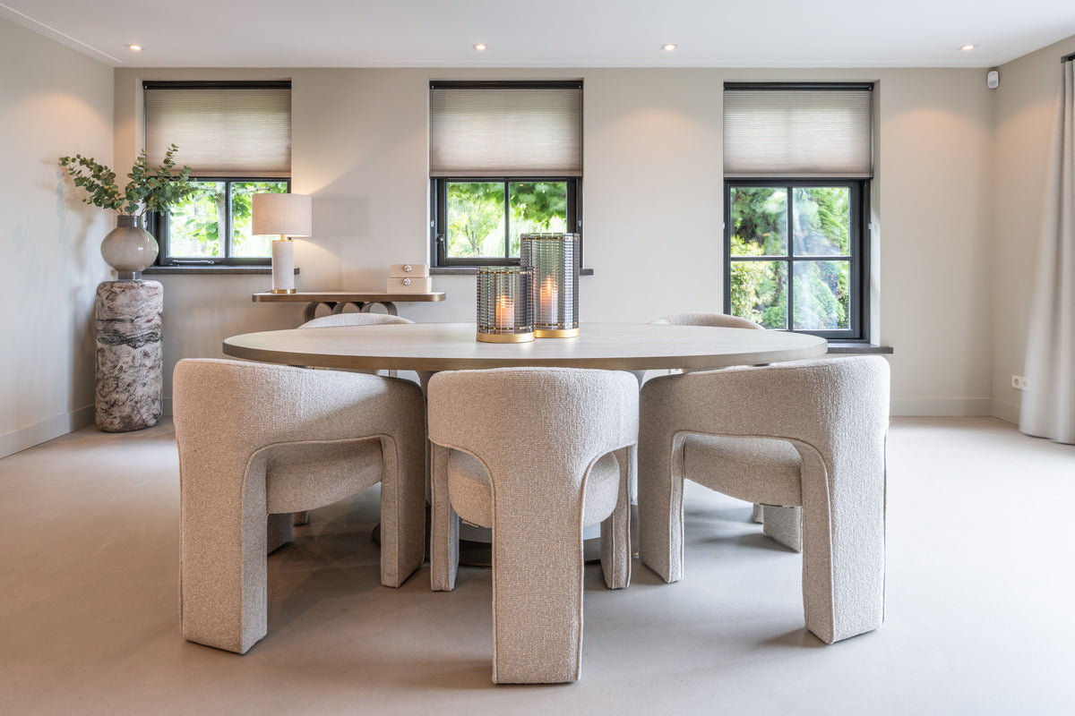Eettafel Tivoli wit keramiek