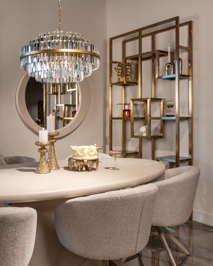 Spiegel Clayton beige mdf in een interieur