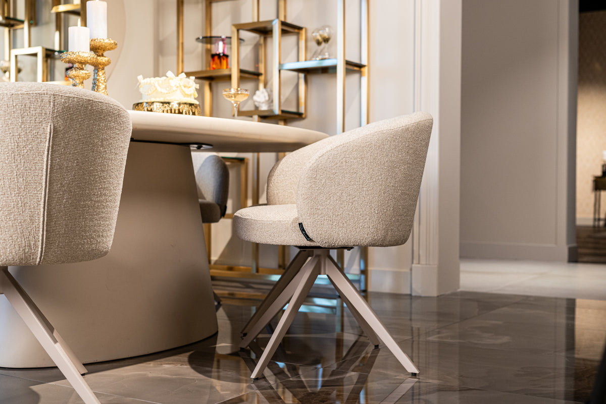 Eettafel Clayton beige mdf