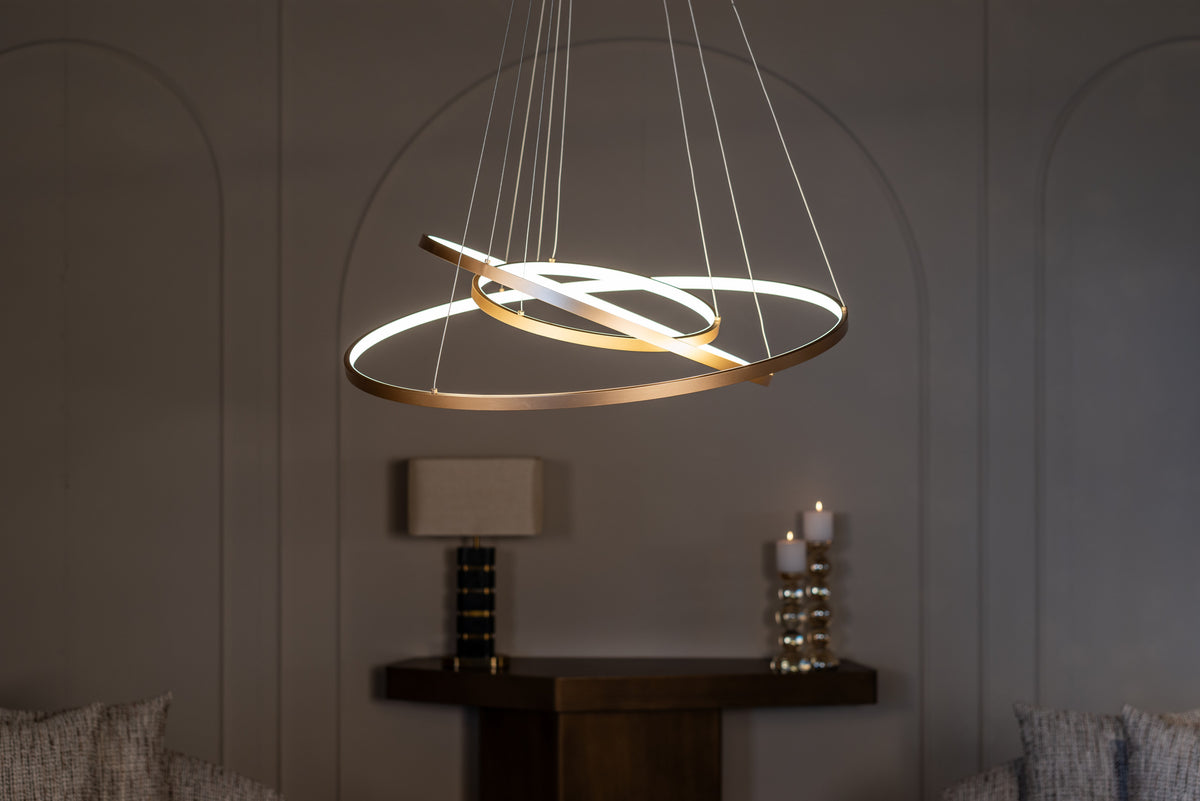 Sidetable Hexa goud ijzer