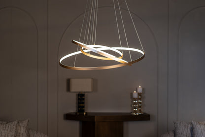 Sidetable Hexa goud ijzer