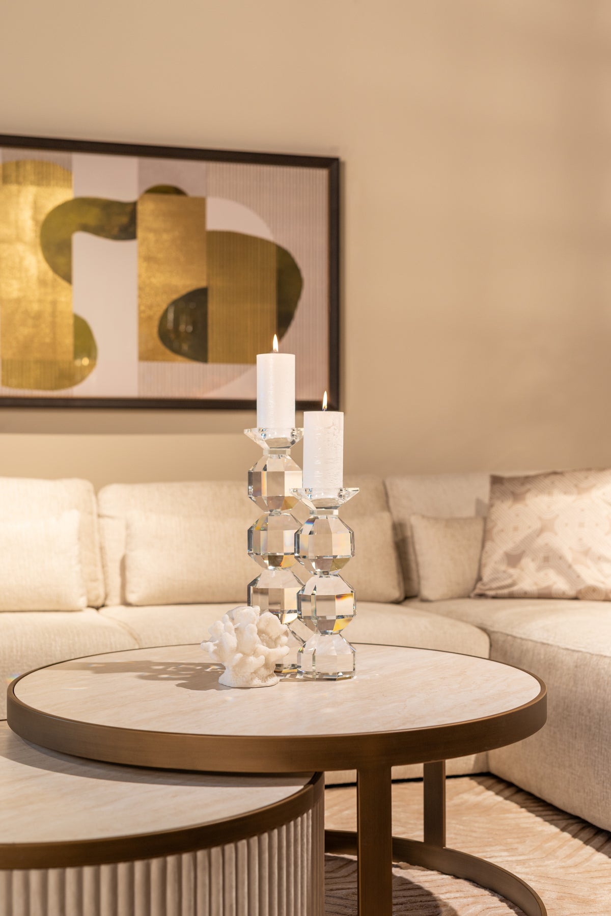 Salontafel Tivoli wit ijzer
