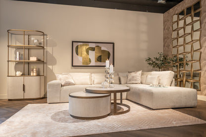 Salontafel Tivoli wit ijzer in een interieur