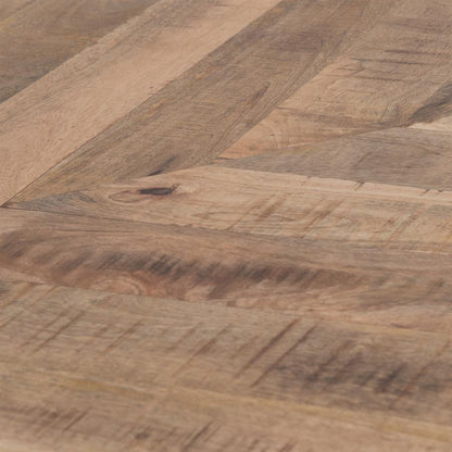 Eettafel Silvi mangohout, detail van het materiaal