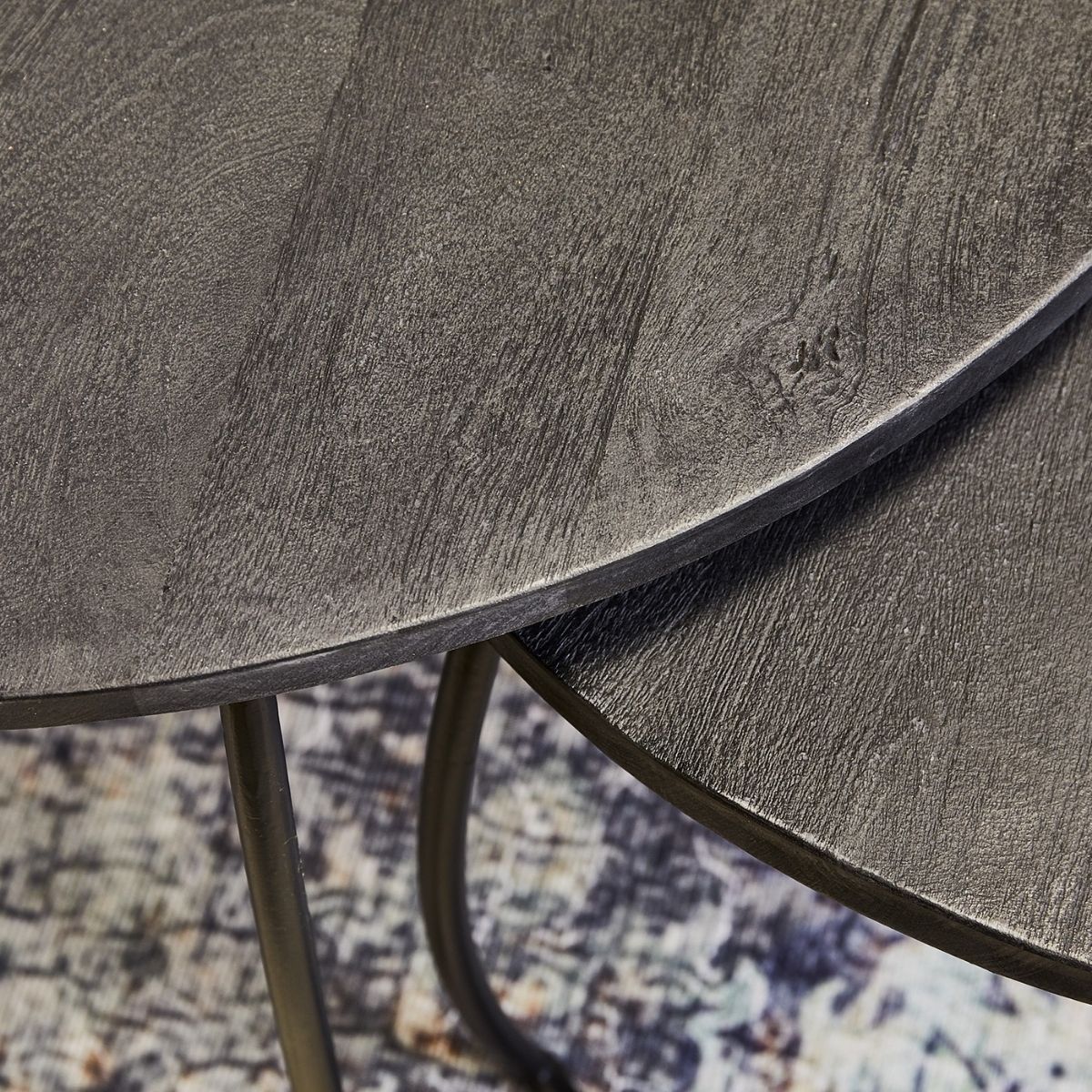 Salontafel Set Coco | Zwart Mangohout