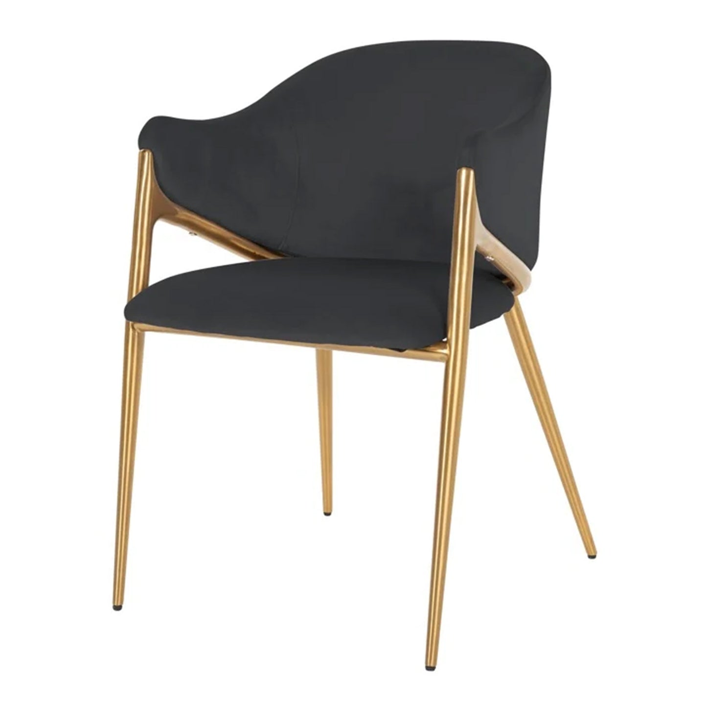 Eetkamerstoel Gwen | Antraciet Velvet | Brandvertragend