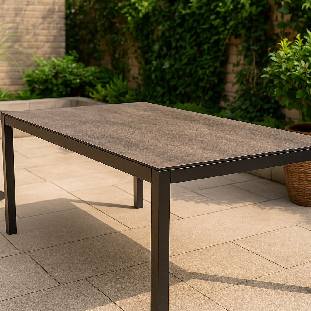 Tuintafel Donna | Antraciet Keramisch/glas
