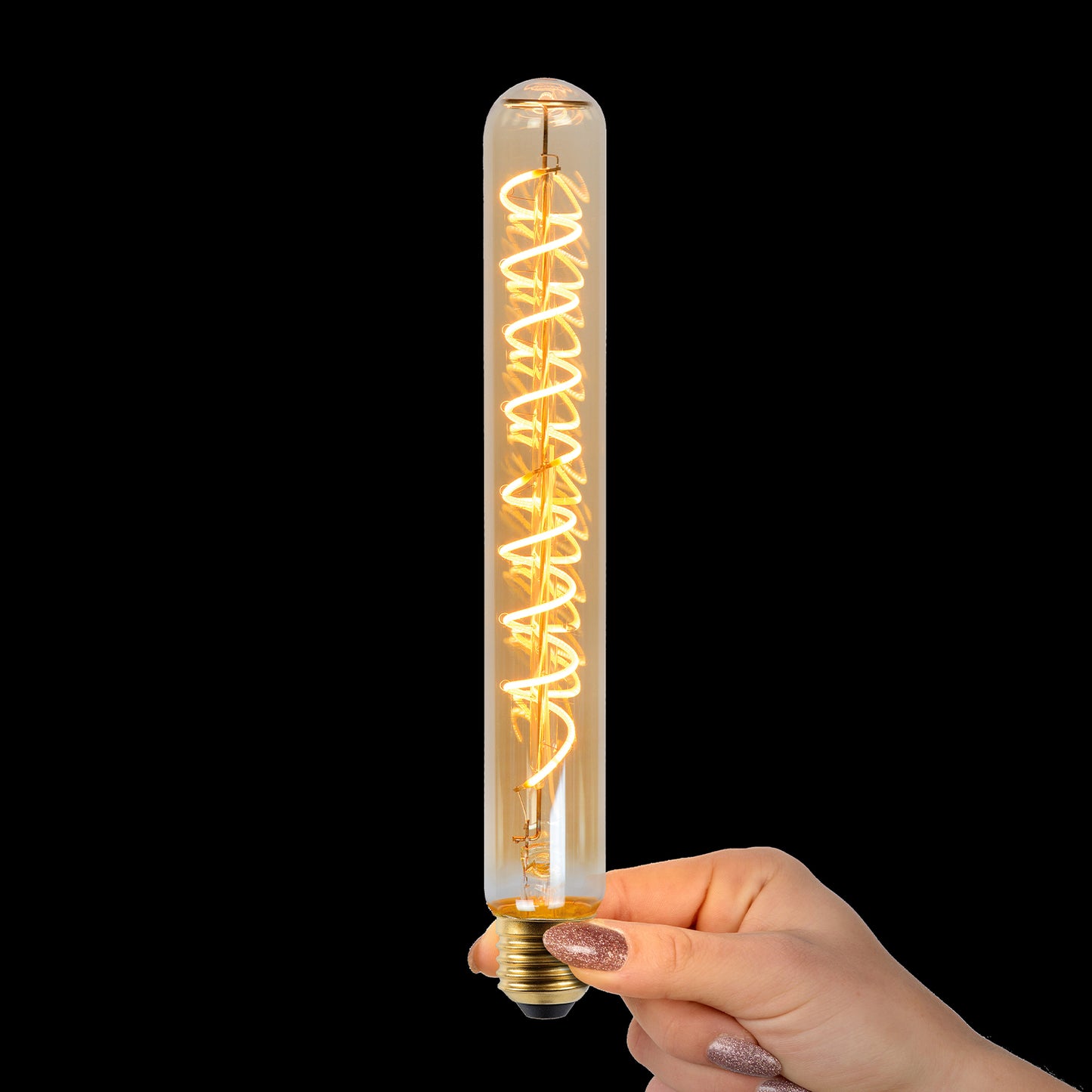 Lichtbron T32 | LED Dimbaar | Filament Bol Ø3,2 | 25 cm | Amberkleurig Glas