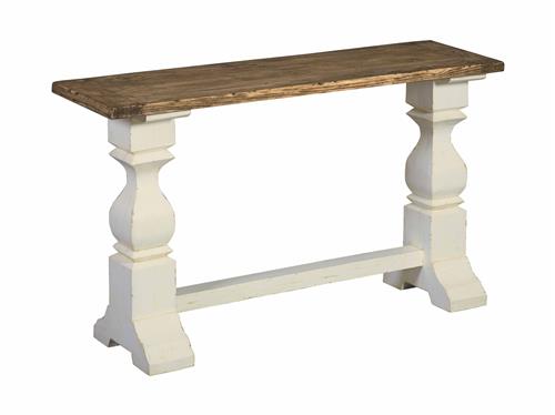 Sidetable Amanda wit, vooraanzicht op witte achtergrond