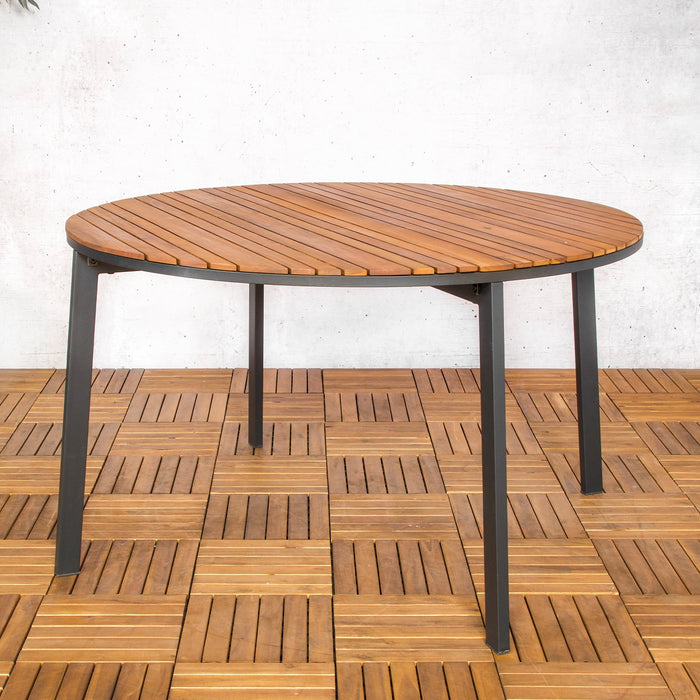 Tuintafel Dexter | Rond | Naturel Acaciahout