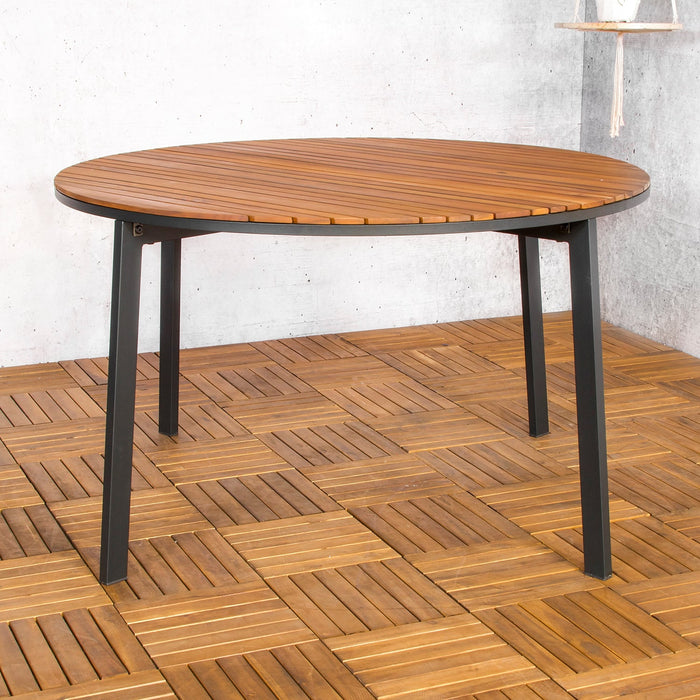 Tuintafel Dexter | Rond | Naturel Acaciahout