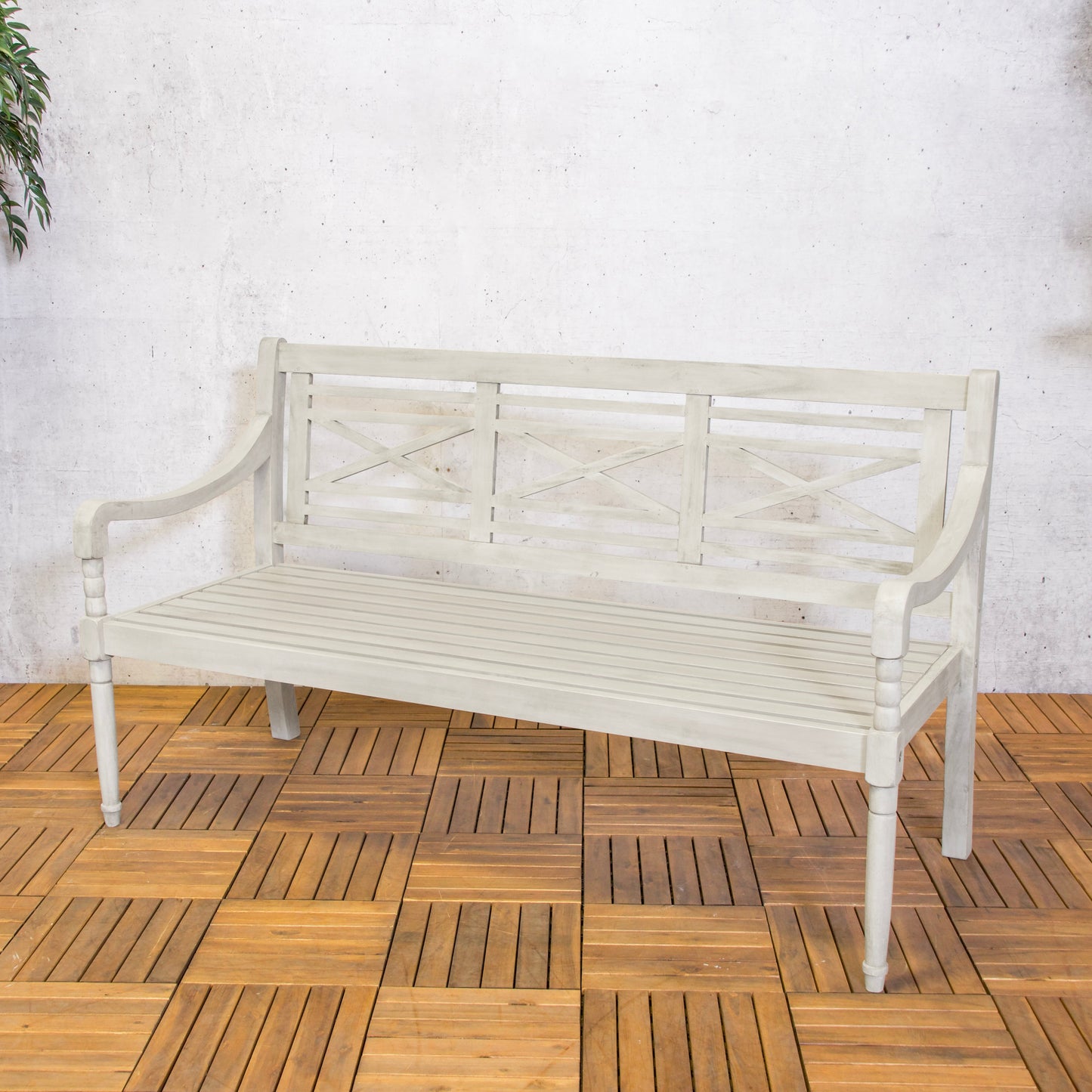 Tuinbank Louis | Grijs Acacia