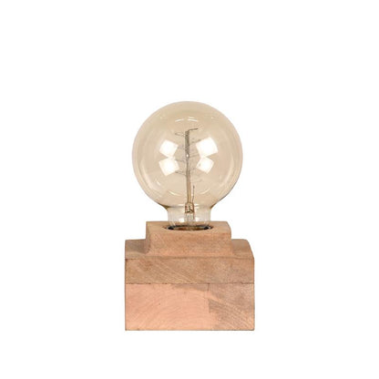 Tafellamp Block | Naturel Mangohout