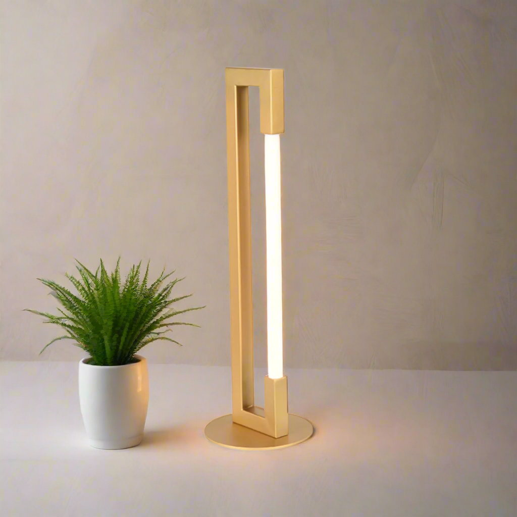 Tafellamp Futuro | Goud Metaal