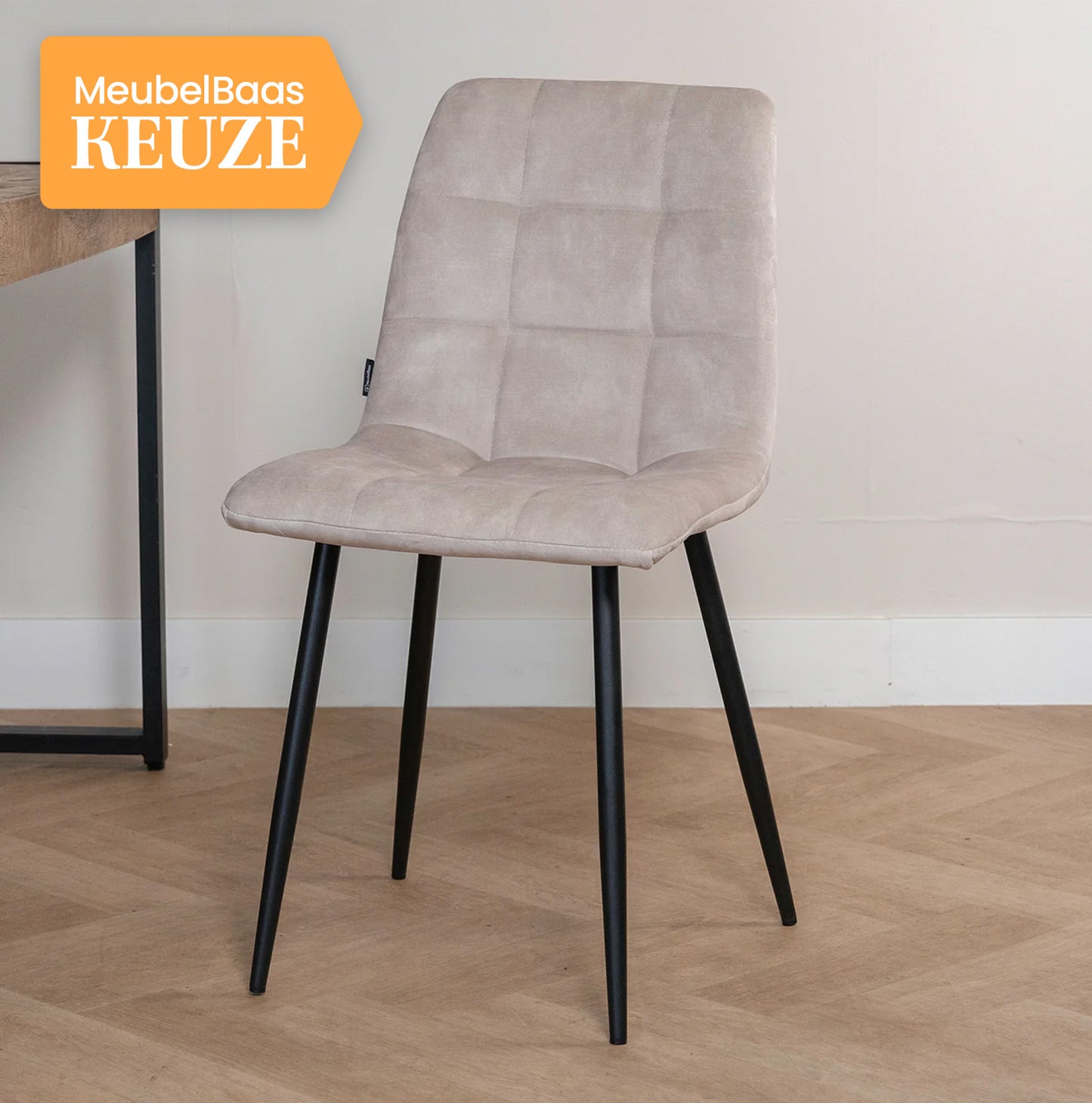 Eetkamerstoel Tess | Velvet Beige