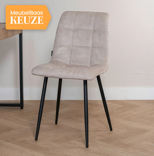 Eetkamerstoel Tess | Velvet Beige