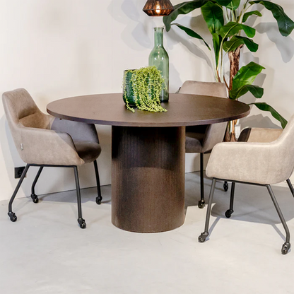 Eettafel Oliva | Rond | Eikenhout | Magazijn leegverkoop