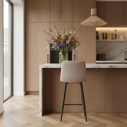 Barkruk Tess | Kookeiland of Bartafel | Naturel Bouclé