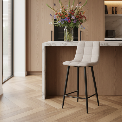 Barkruk Tess | Kookeiland of Bartafel | Naturel Bouclé