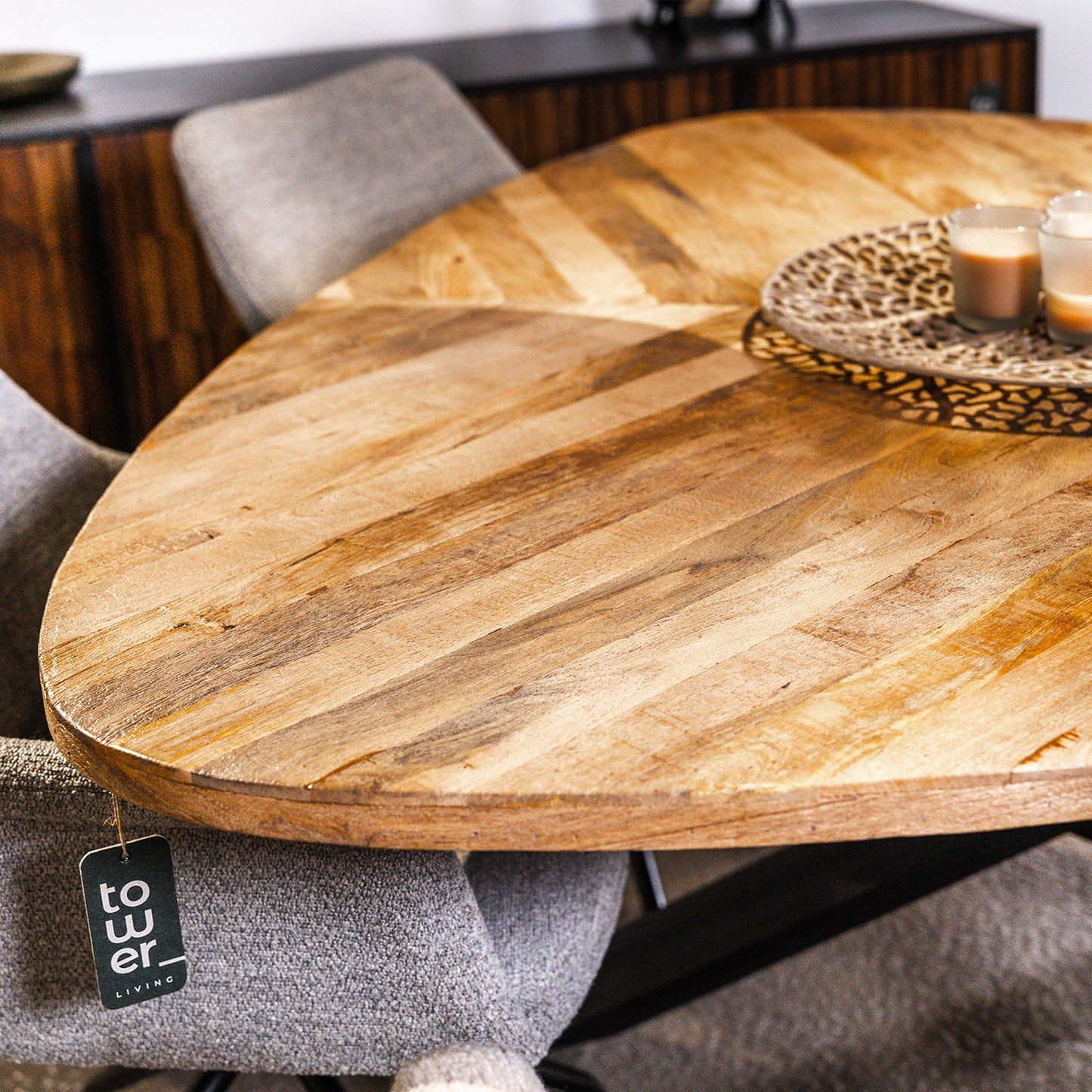 Trivero Eettafel | Naturel Mangohout