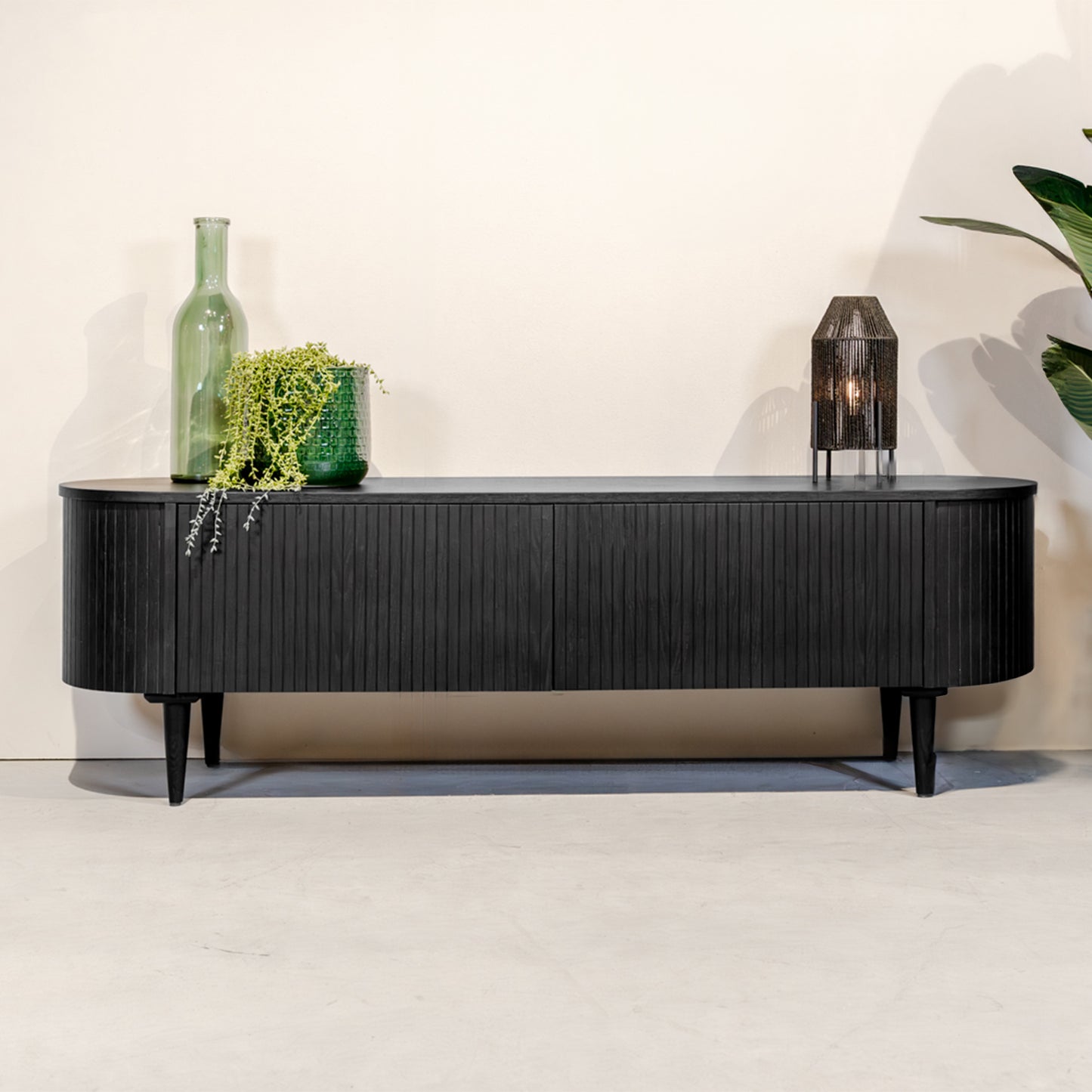 TV-Meubel Oliva | Zwart Eikenhout