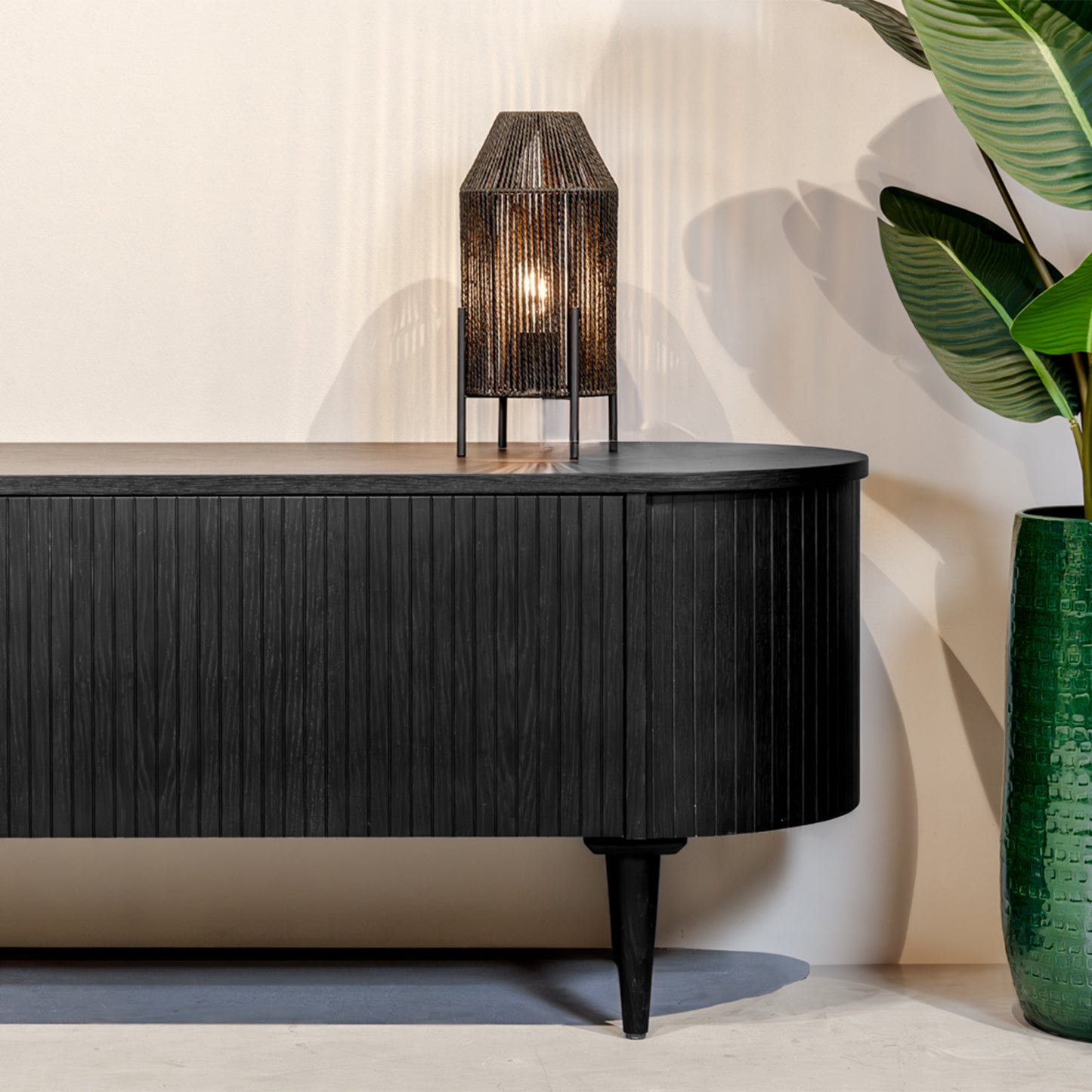 TV-Meubel Oliva | Zwart Eikenhout