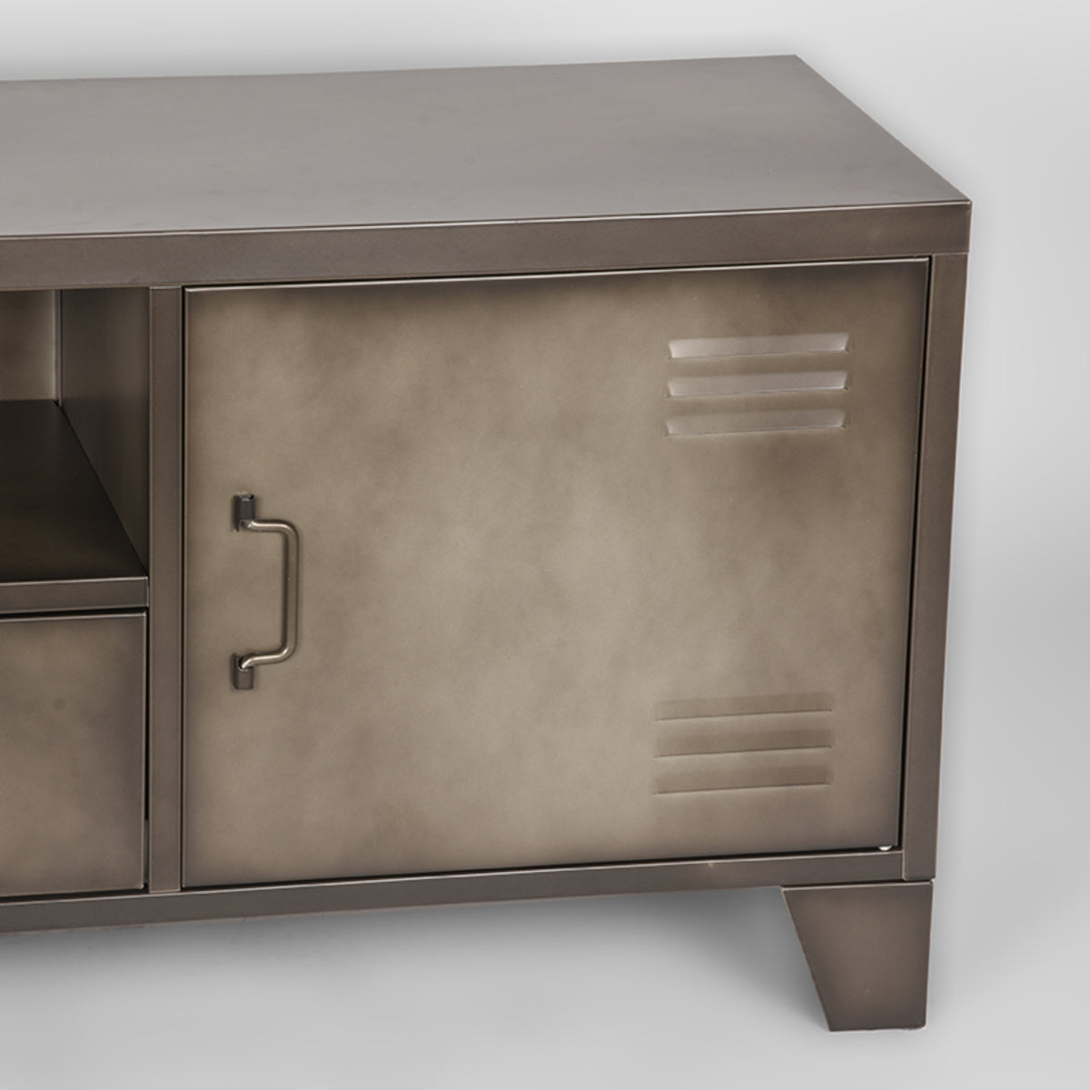 Tv-meubel Fence | Grijs Metaal