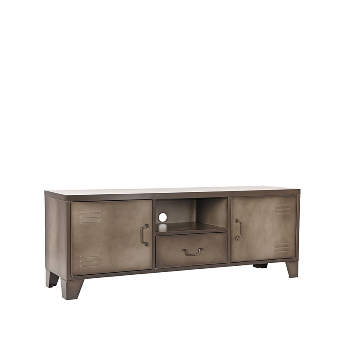 Tv-meubel Fence | Grijs Metaal