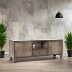 Tv-meubel Fence | Grijs Metaal