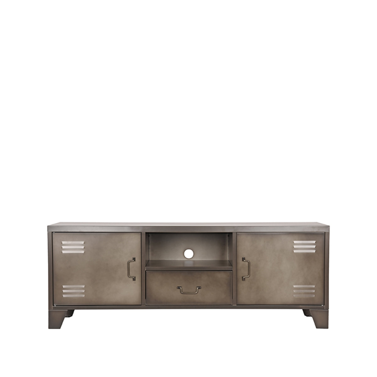 Tv-meubel Fence | Grijs Metaal