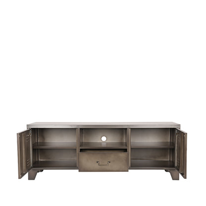 Tv-meubel Fence | Grijs Metaal