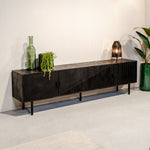 TV-Meubel Cotia | Zwart Mangohout