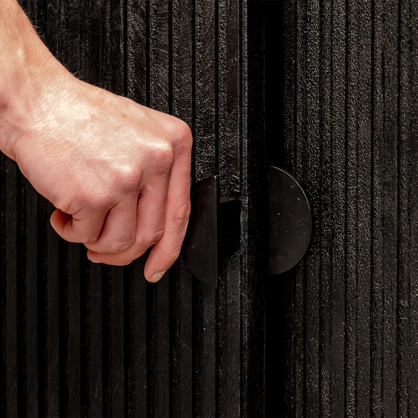 TV-Meubel Cotia | Zwart Mangohout