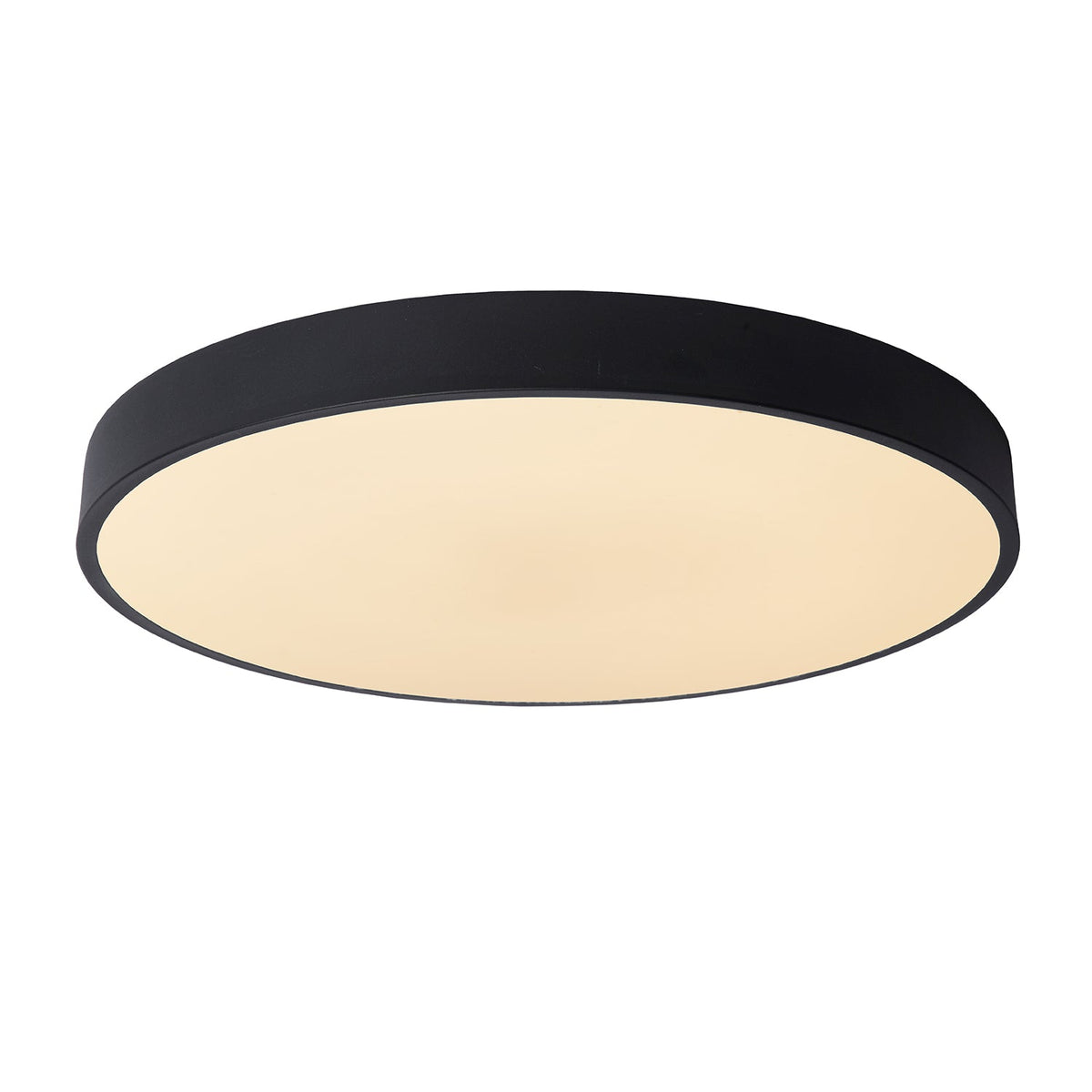Plafonnière Unar | Ø 49,5 cm | 36W | Zwart — Vooraanzicht - witfoto