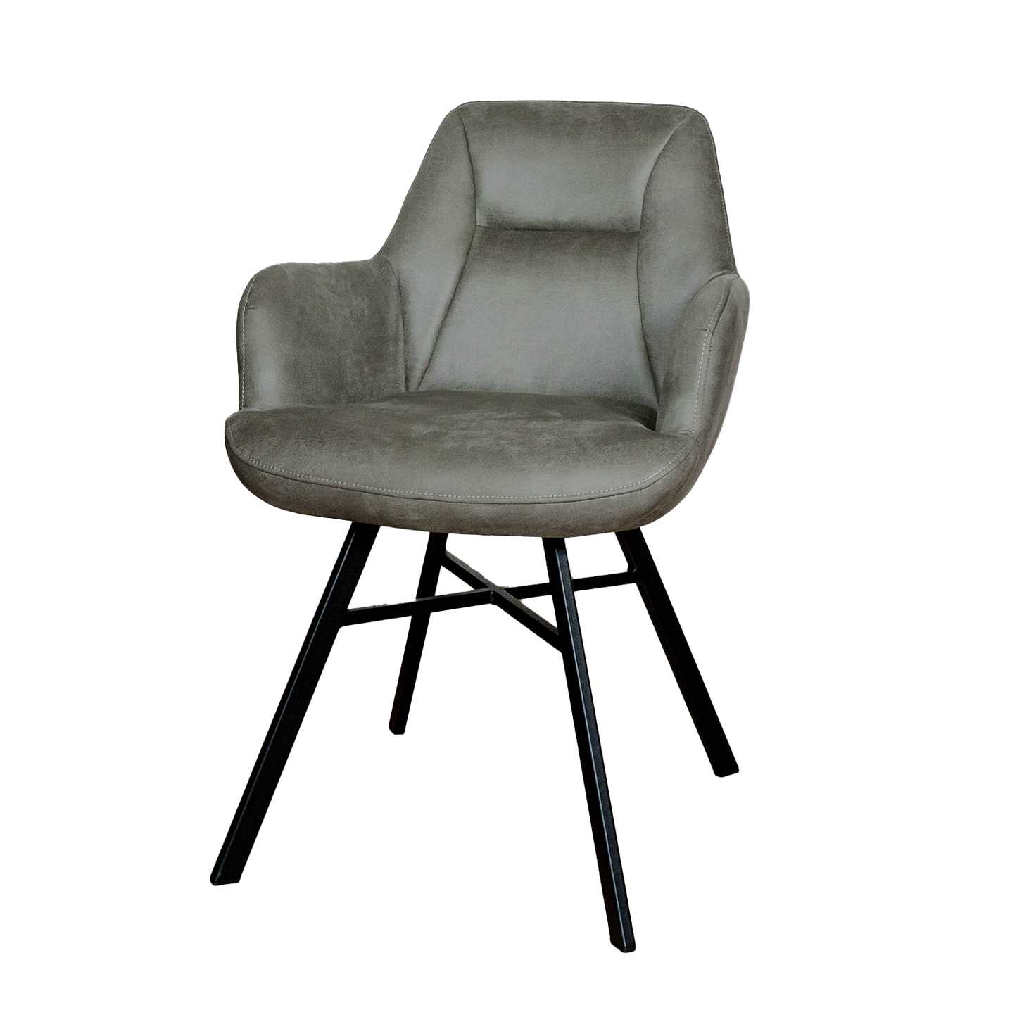 Eetkamerstoel Nelson | Grijs Microvezel