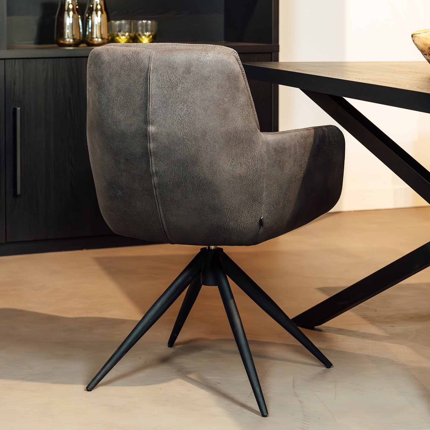 Eetkamerstoel Paco | Antraciet