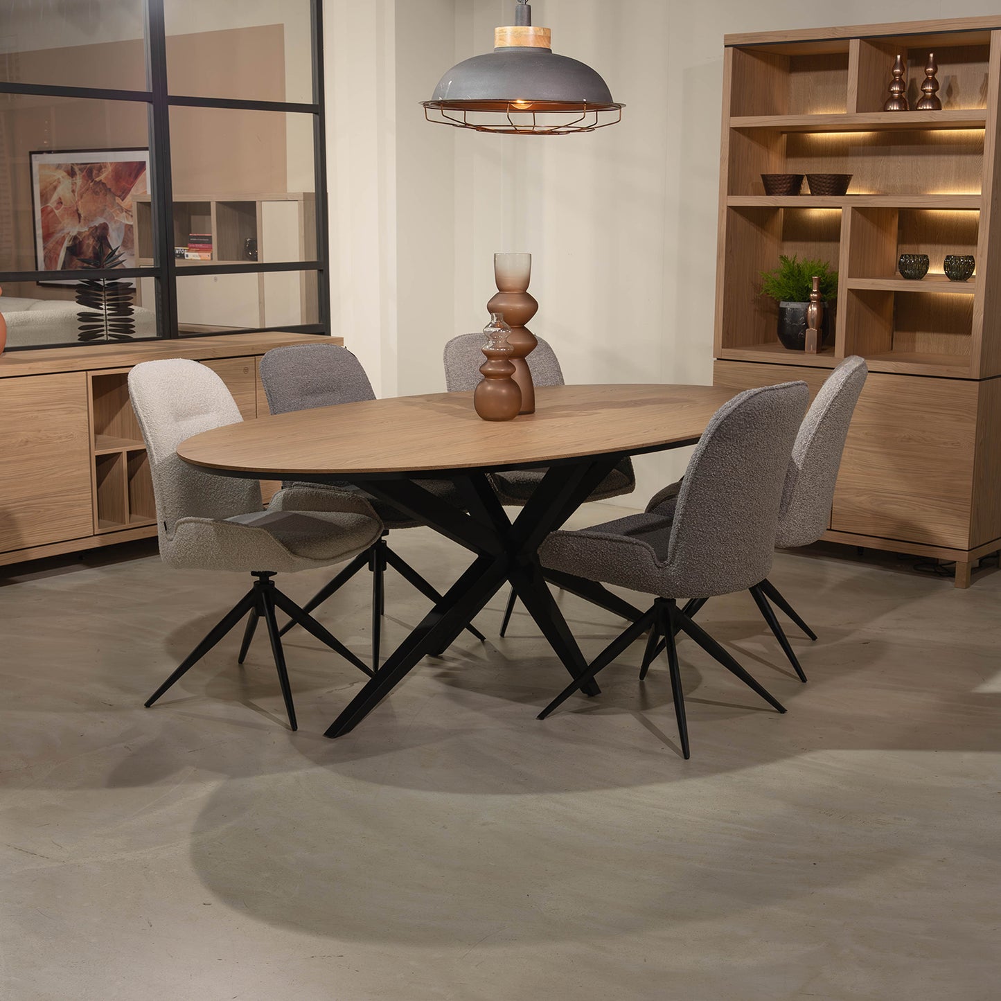 Eettafel Wellington | Ovaal | Blond Oak