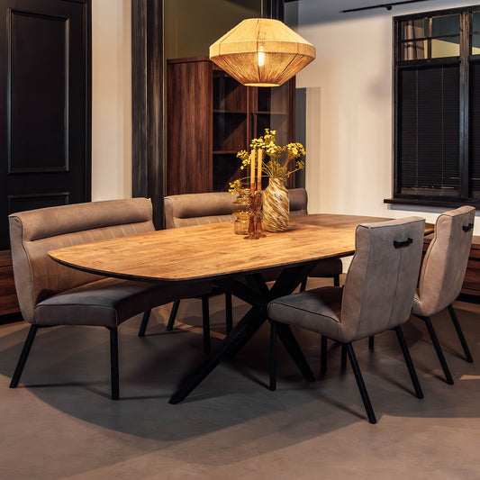 Eettafel Wellington | Deens Ovaal | Mango