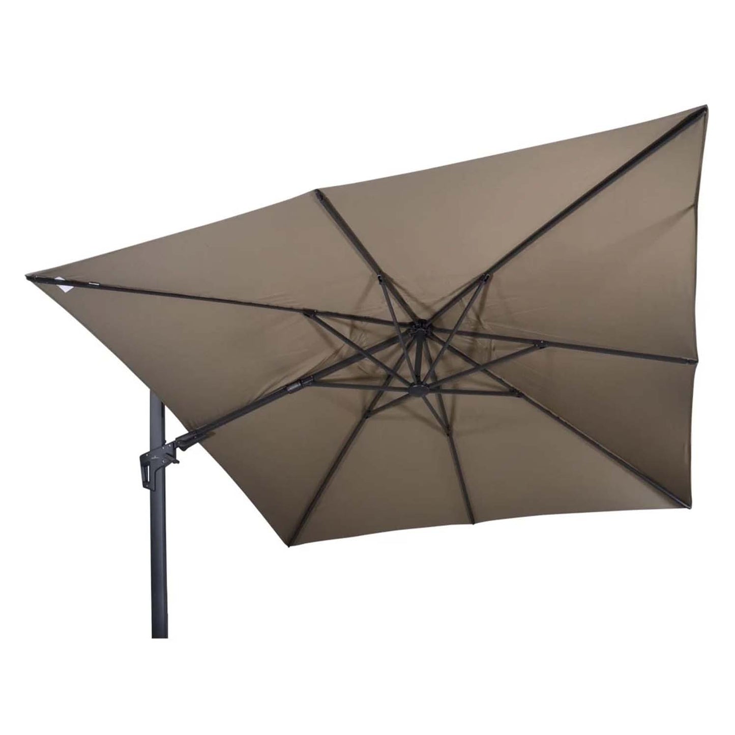 Zweefparasol VirgoFlex | 3 x 3 Meter | Vierkant | Taupe