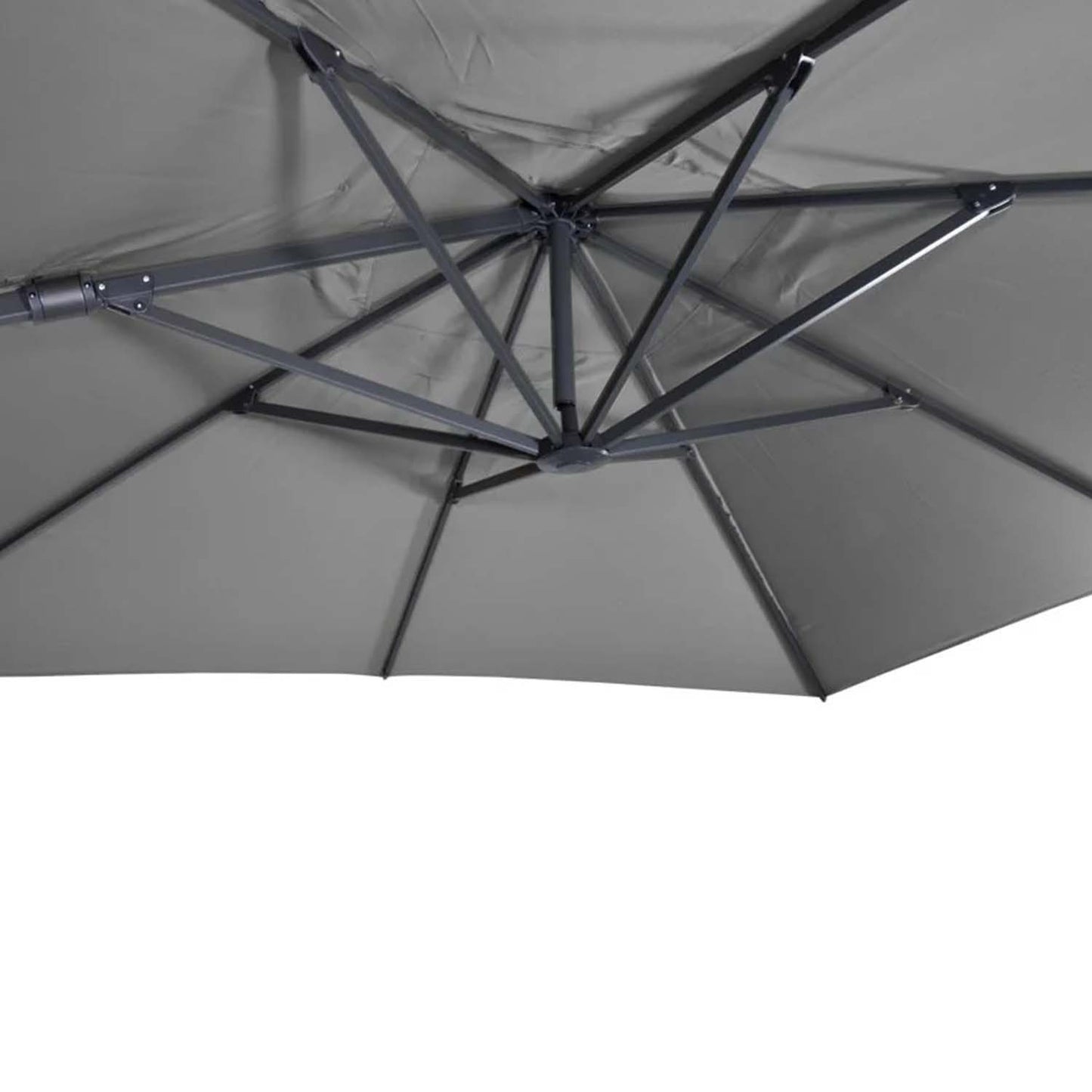 Zweefparasol VirgoFlex | 3 x 3 Meter | Vierkant | Grijs