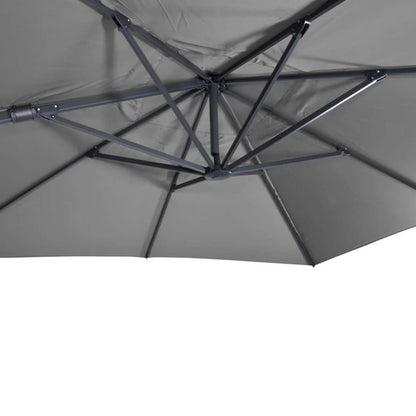 Zweefparasol VirgoFlex | 3 x 3 Meter | Vierkant | Grijs