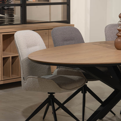 Eettafel Wellington | Ovaal | Blond Oak