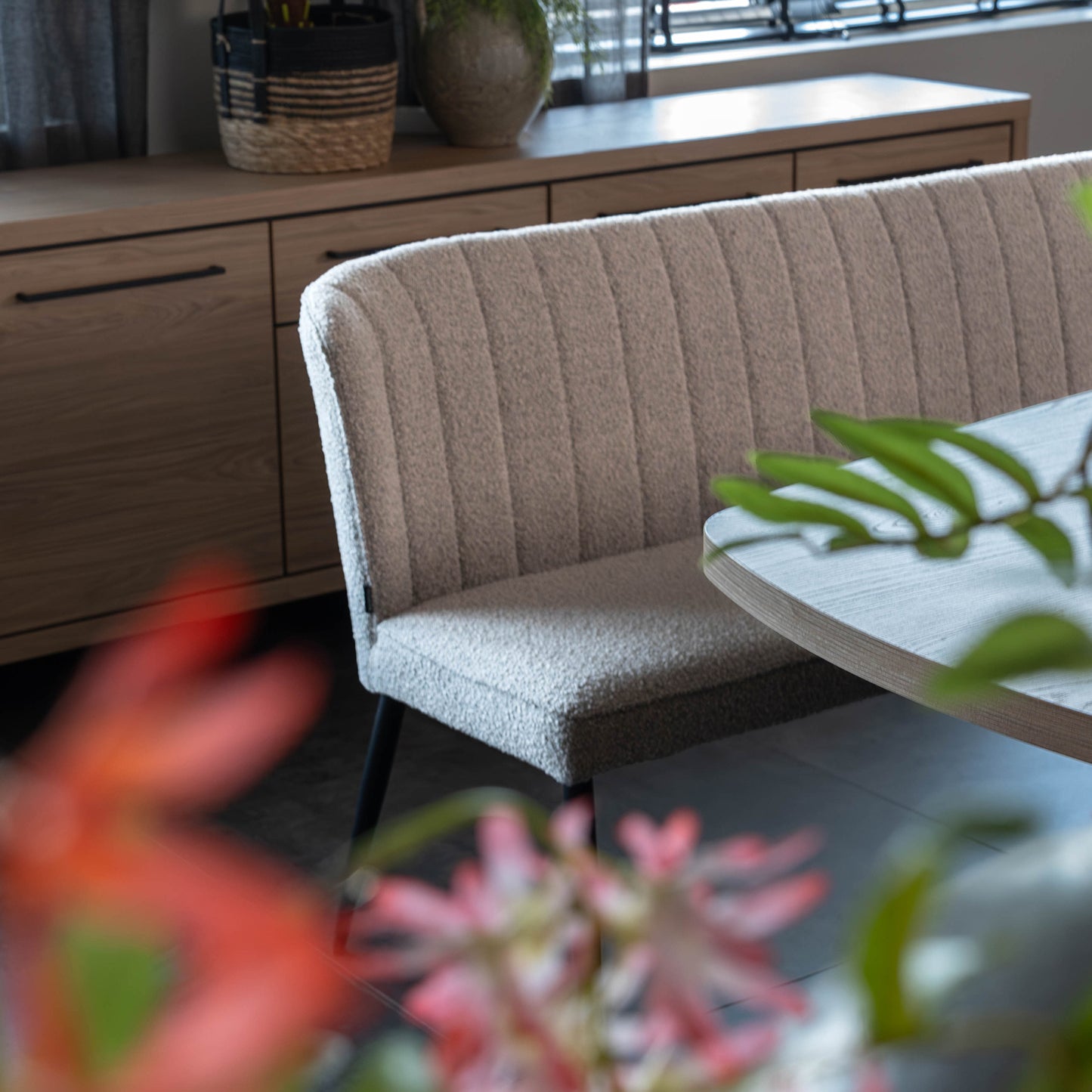 Eetkamerbank Fourty | Toffee Bouclé