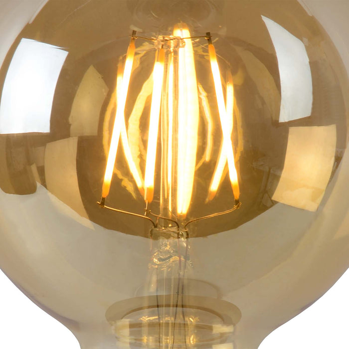 Lichtbron G95 | LED Dimbaar | E27 | Amber Glas